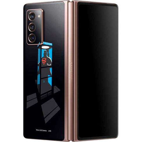 DC Comics Superman Phone booth Galaxy Z Fold2 5G Skin