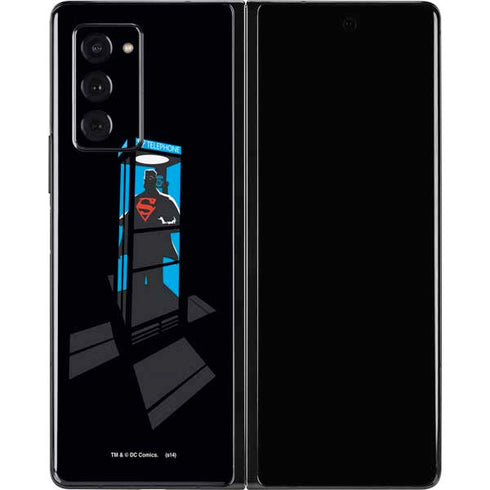 DC Comics Superman Phone booth Galaxy Z Fold2 5G Skin