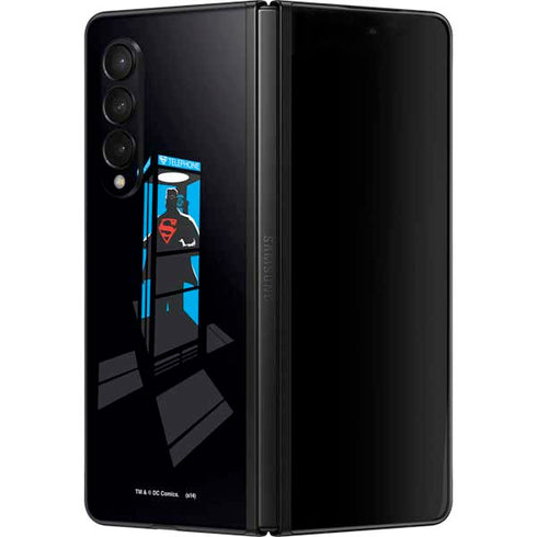 DC Comics Superman Phone booth Galaxy Z Fold3 5G Skin