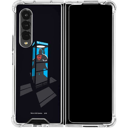 DC Comics Superman Phone booth Galaxy Z Fold4 5G Clear Case