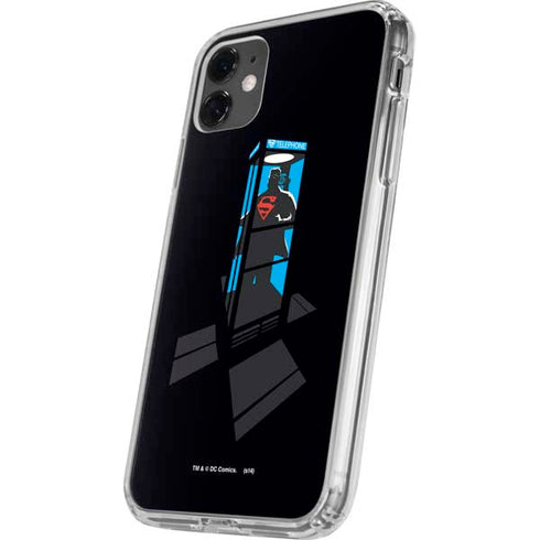 DC Comics Superman Phone booth iPhone 11 Clear Case
