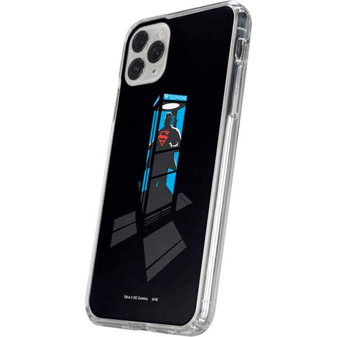 DC Comics Superman Phone booth iPhone 11 Pro Clear Case