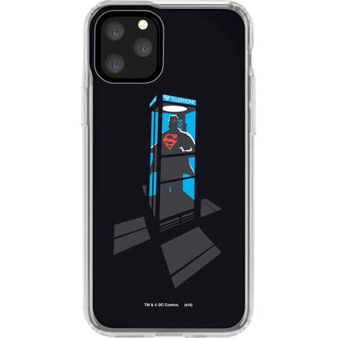 DC Comics Superman Phone booth iPhone 11 Pro Clear Case
