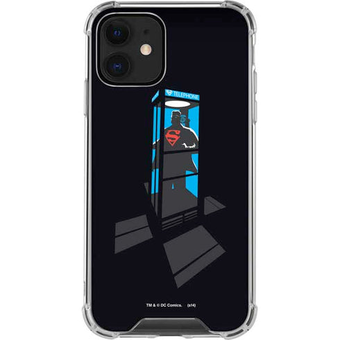 DC Comics Superman Phone booth iPhone 12 Clear Case