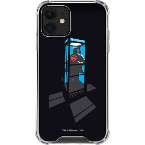 DC Comics Superman Phone booth iPhone 12 Mini Clear Case
