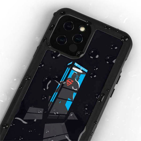 DC Comics Superman Phone booth iPhone 12 Pro Waterproof Case