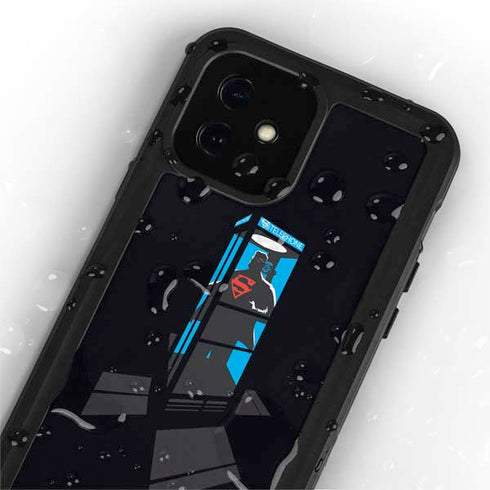 DC Comics Superman Phone booth iPhone 12 Waterproof Case