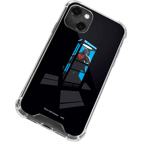 DC Comics Superman Phone booth iPhone 13 Mini Clear Case