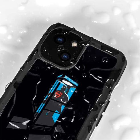 DC Comics Superman Phone booth iPhone 13 Mini Waterproof Case