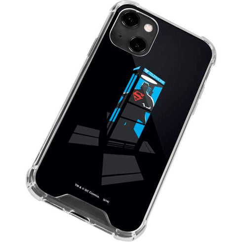DC Comics Superman Phone booth iPhone 14 Clear Case