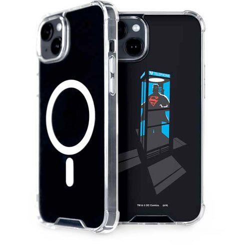 DC Comics Superman Phone booth iPhone 15 Plus MagSafe Case