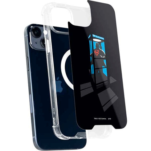 DC Comics Superman Phone booth iPhone 15 Plus MagSafe Case