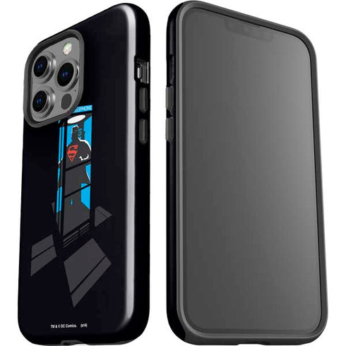 DC Comics Superman Phone booth iPhone 15 Pro Impact Case