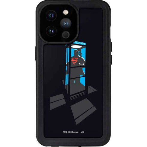 DC Comics Superman Phone booth iPhone 14 Pro Max Waterproof Case