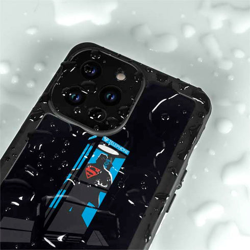 DC Comics Superman Phone booth iPhone 14 Pro Max Waterproof Case