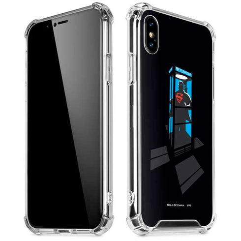 DC Comics Superman Phone booth iPhone XS Max Clear Case