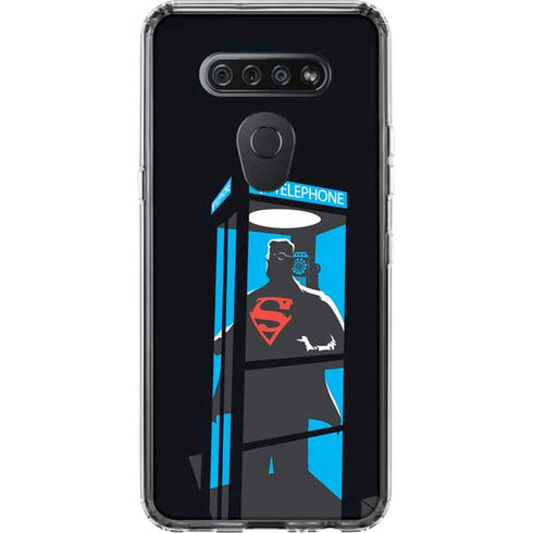 DC Comics Superman Phone booth LG K51/Q51 Clear Case