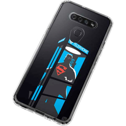 DC Comics Superman Phone booth LG K51/Q51 Clear Case