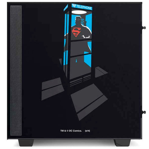 DC Comics Superman Phone booth NZXT H510 Compact ATX Mid-Tower Case Skin