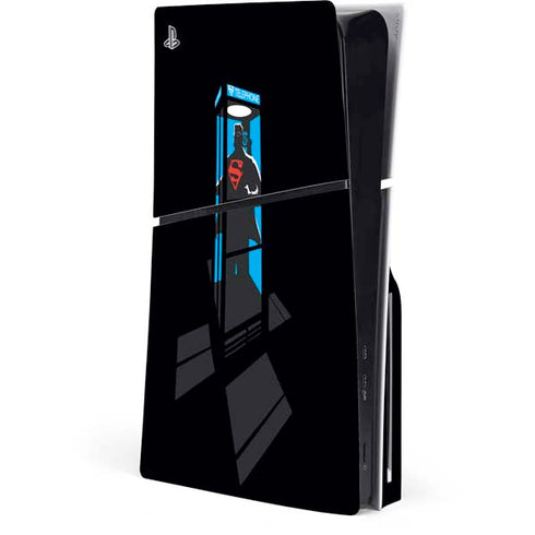 DC Comics Superman Phone booth PS5 Slim Disk Console Skin