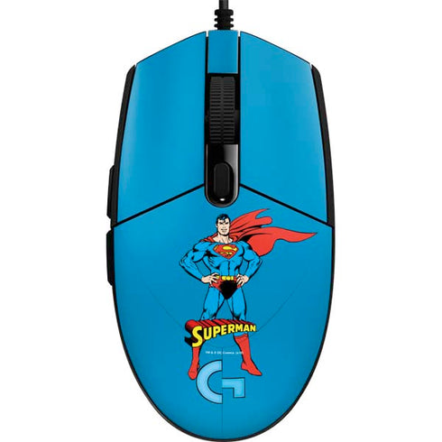 DC Comics Superman Classic Art Pose G203 Prodigy RGB Wired Gaming Mouse Skin