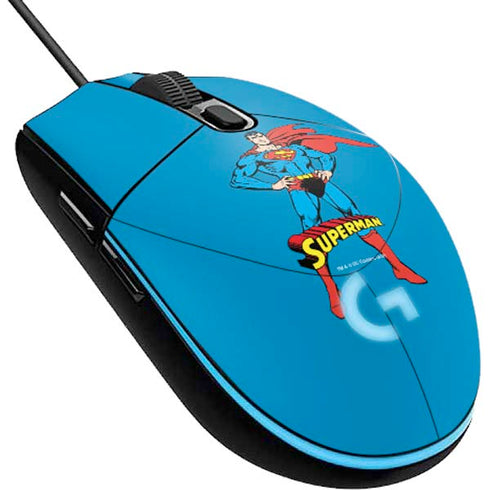 DC Comics Superman Classic Art Pose G203 Prodigy RGB Wired Gaming Mouse Skin
