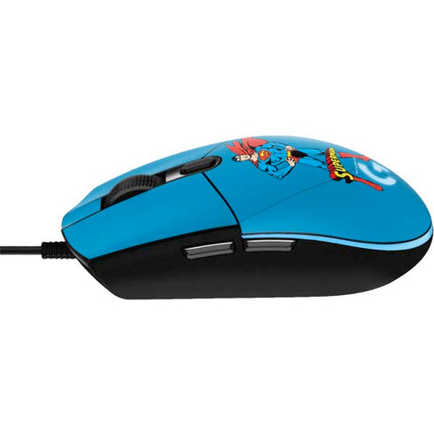 DC Comics Superman Classic Art Pose G203 Prodigy RGB Wired Gaming Mouse Skin