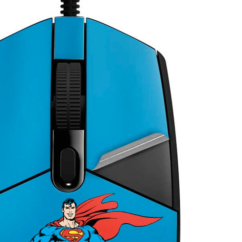 DC Comics Superman Classic Art Pose G203 Prodigy RGB Wired Gaming Mouse Skin