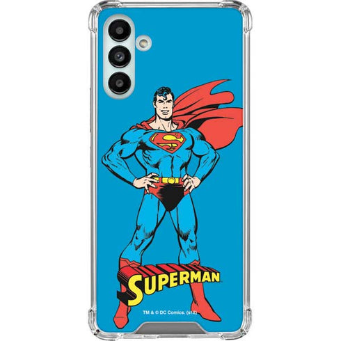 DC Comics Superman Classic Art Pose Galaxy A13 5G Clear Case
