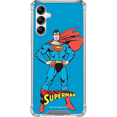 DC Comics Superman Classic Art Pose Galaxy A14 5G Clear Case