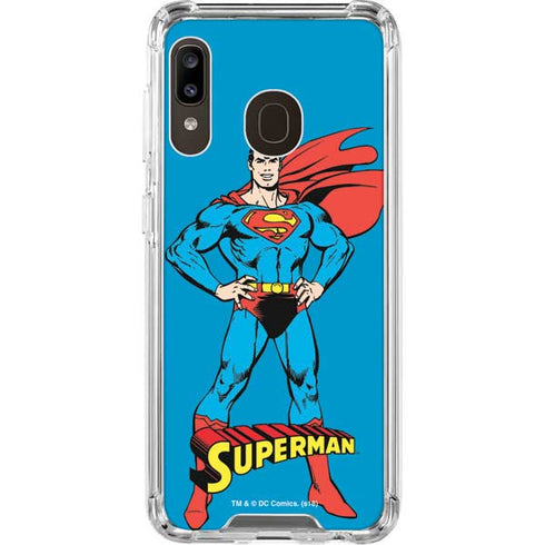 DC Comics Superman Classic Art Pose Galaxy A30 Clear Case