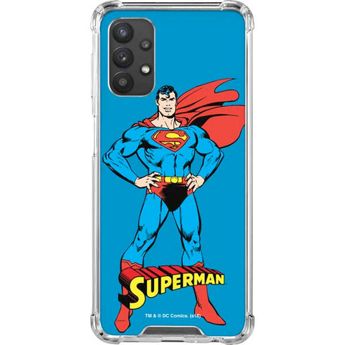 DC Comics Superman Classic Art Pose Galaxy A32 5G Clear Case