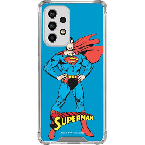 DC Comics Superman Classic Art Pose Galaxy A53 5G Clear Case