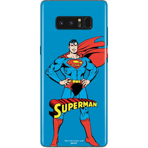 DC Comics Superman Classic Art Pose Galaxy Note 8 Skin
