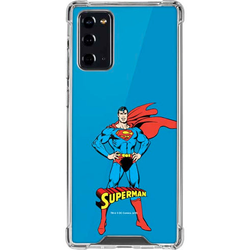 DC Comics Superman Classic Art Pose Galaxy Note20 5G Clear Case
