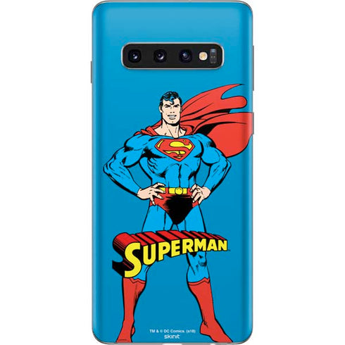 DC Comics Superman Classic Art Pose Galaxy S10 Skin