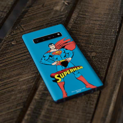 DC Comics Superman Classic Art Pose Galaxy S10 Skin