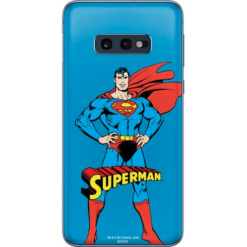 DC Comics Superman Classic Art Pose Galaxy S10e Skin