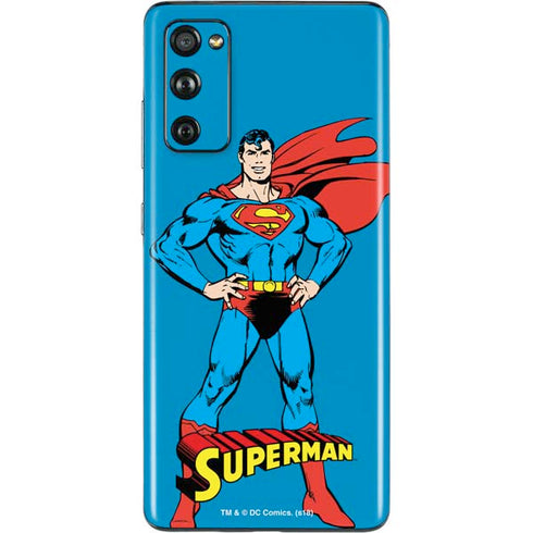 DC Comics Superman Classic Art Pose Galaxy S20 Fan Edition Skin