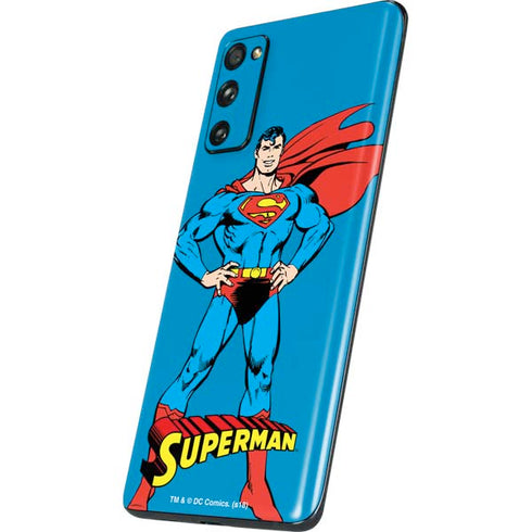 DC Comics Superman Classic Art Pose Galaxy S20 Fan Edition Skin