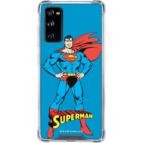 DC Comics Superman Classic Art Pose Galaxy S20 FE Clear Case