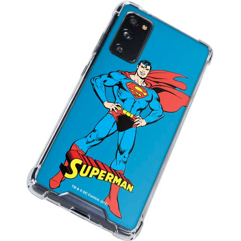 DC Comics Superman Classic Art Pose Galaxy S20 FE Clear Case