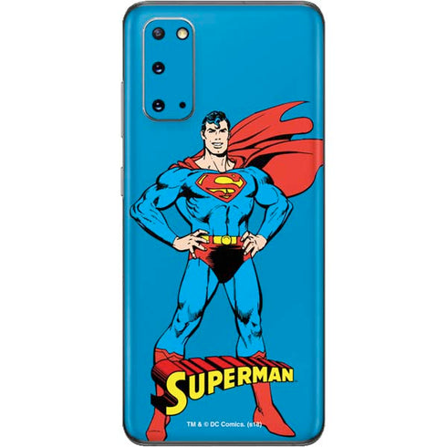 DC Comics Superman Classic Art Pose Galaxy S20 Skin