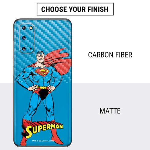DC Comics Superman Classic Art Pose Galaxy S20 Skin