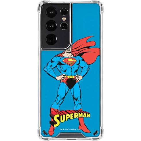DC Comics Superman Classic Art Pose Galaxy S21 Ultra 5G Clear Case