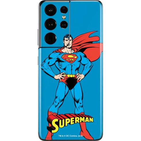 DC Comics Superman Classic Art Pose Galaxy S21 Ultra 5G Skin