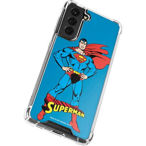 DC Comics Superman Classic Art Pose Galaxy S22 Plus Clear Case