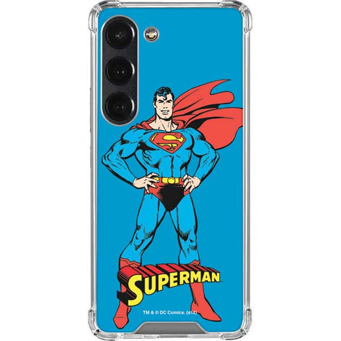 DC Comics Superman Classic Art Pose Galaxy S23 Clear Case