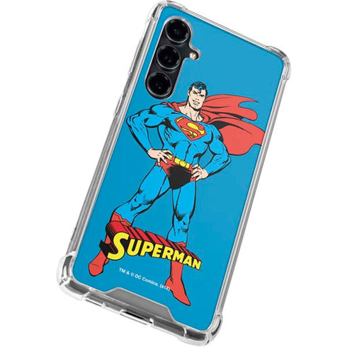 DC Comics Superman Classic Art Pose Galaxy S23 FE Clear Case