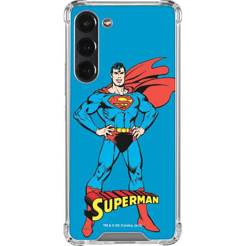DC Comics Superman Classic Art Pose Galaxy S23 Plus Clear Case